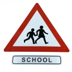 Reflective Aluminum Sign - Diamond Grade Reflective Aluminum School Children Crossing Ahead Sign